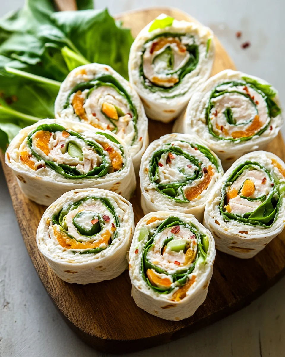 Smoked Turkey Pinwheels with fresh Herb Cream Cheese