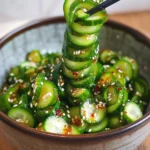 Spiral Cucumber Salad: Korean-Inspired Recipe