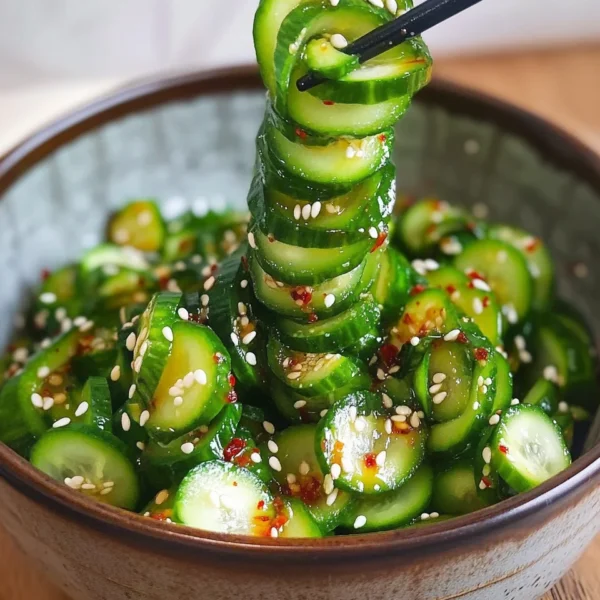 Spiral Cucumber Salad: Korean-Inspired Recipe