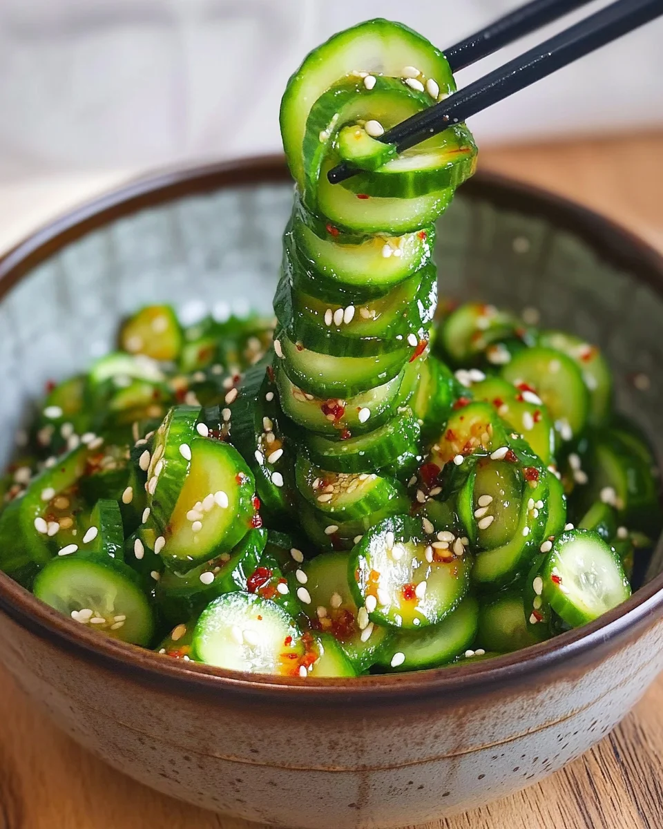 Spiral Cucumber Salad: Korean-Inspired Recipe