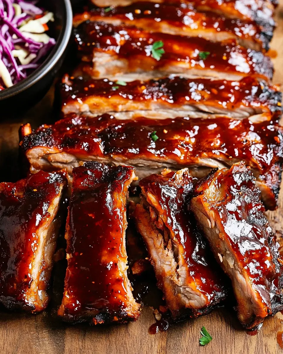 Sticky Oven Barbecue Ribs