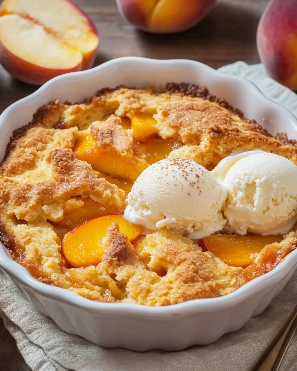 Super Easy Peach Cobbler 17 Super