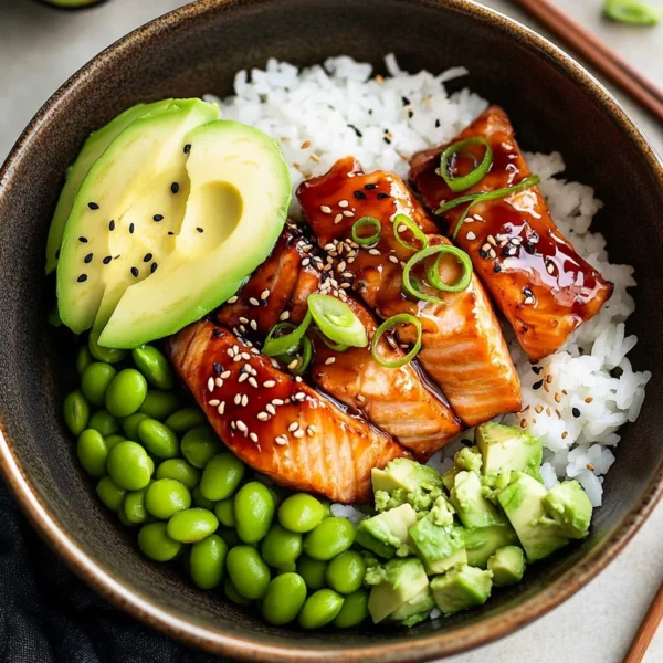 Teriyaki Salmon Sushi Bowl (GF)