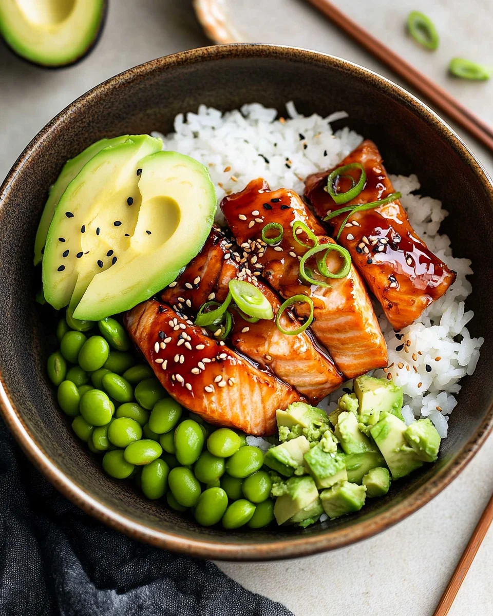 Teriyaki Salmon Sushi Bowl (GF)