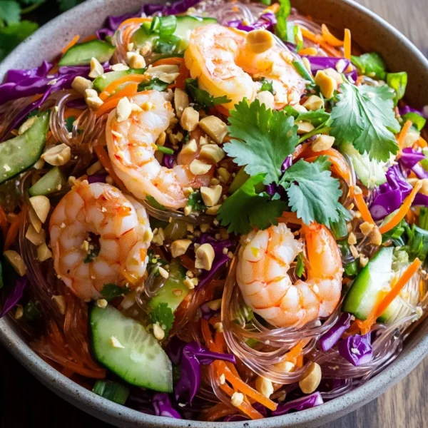 Thai Glass Noodle Salad with Peanut Dressing