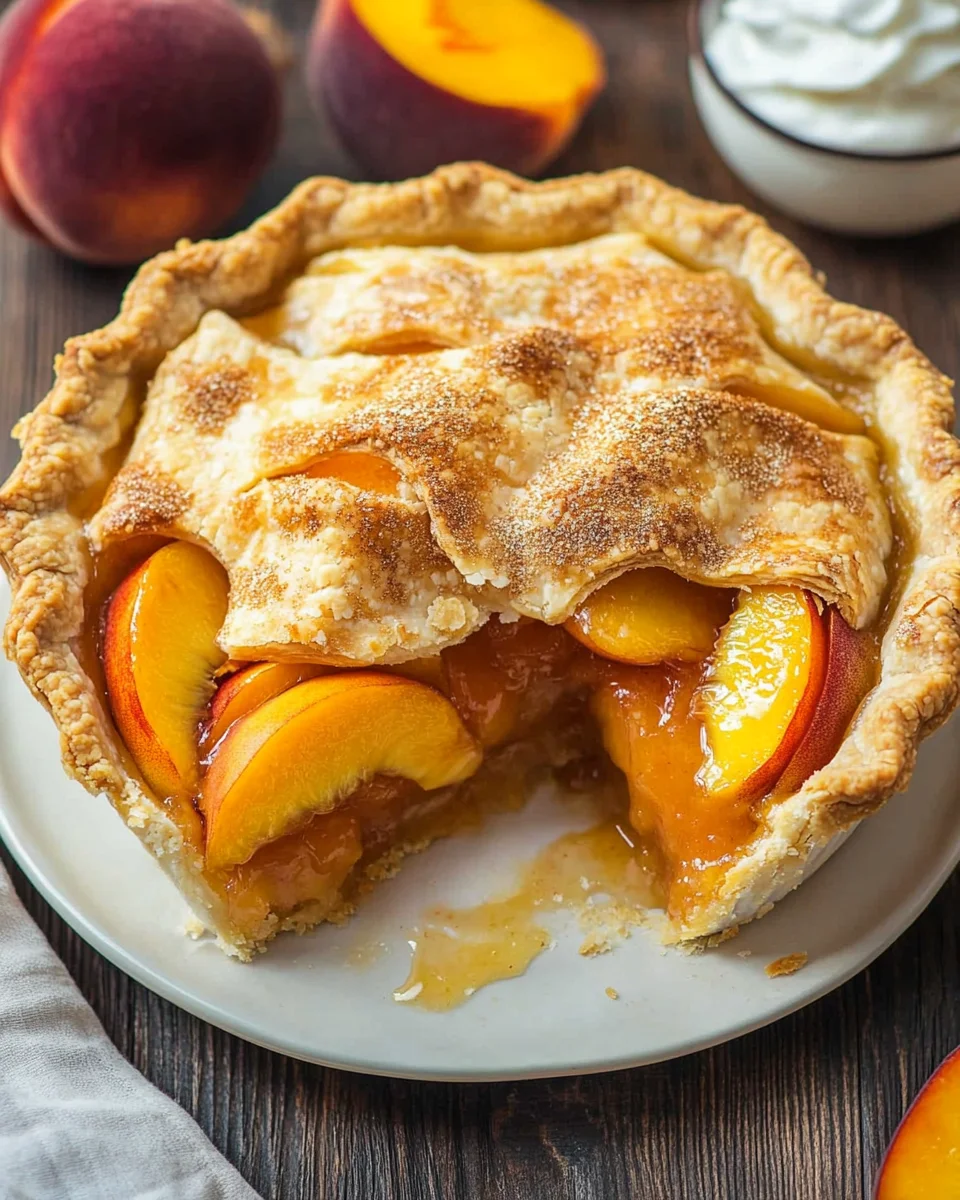 The Best Peach Pie