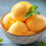 The Best Peach Sorbet Without Ice Cream Maker