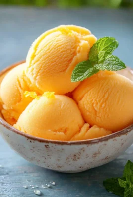 The Best Peach Sorbet Without Ice Cream Maker