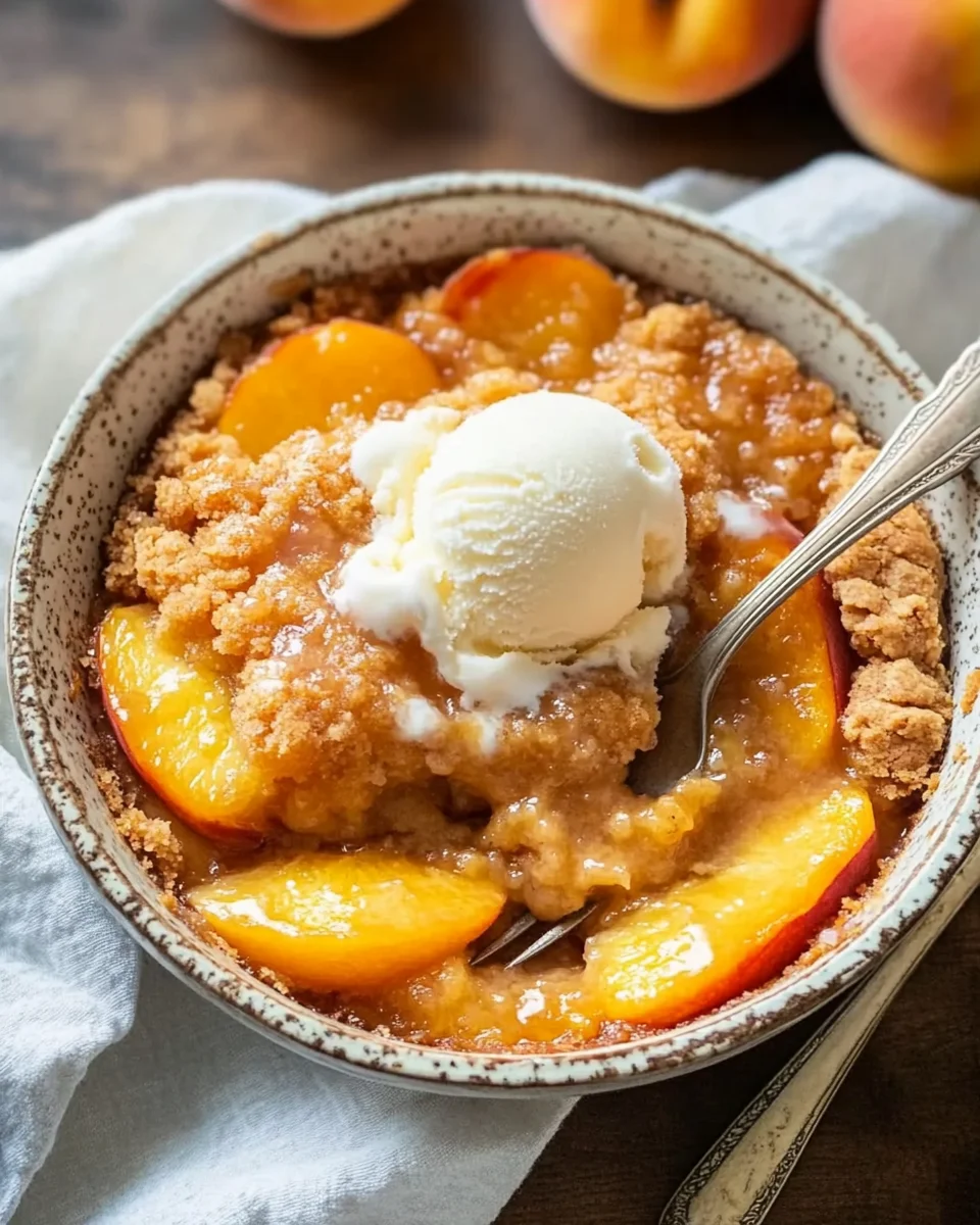 The Easiest Southern Peach Cobbler
