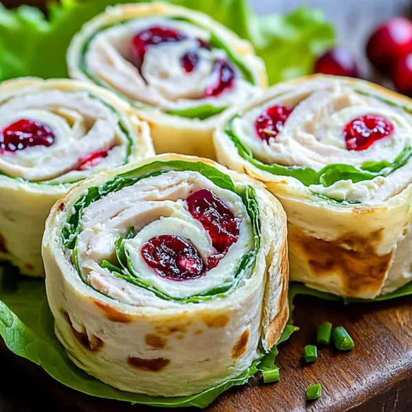 Turkey Cranberry Pinwheels