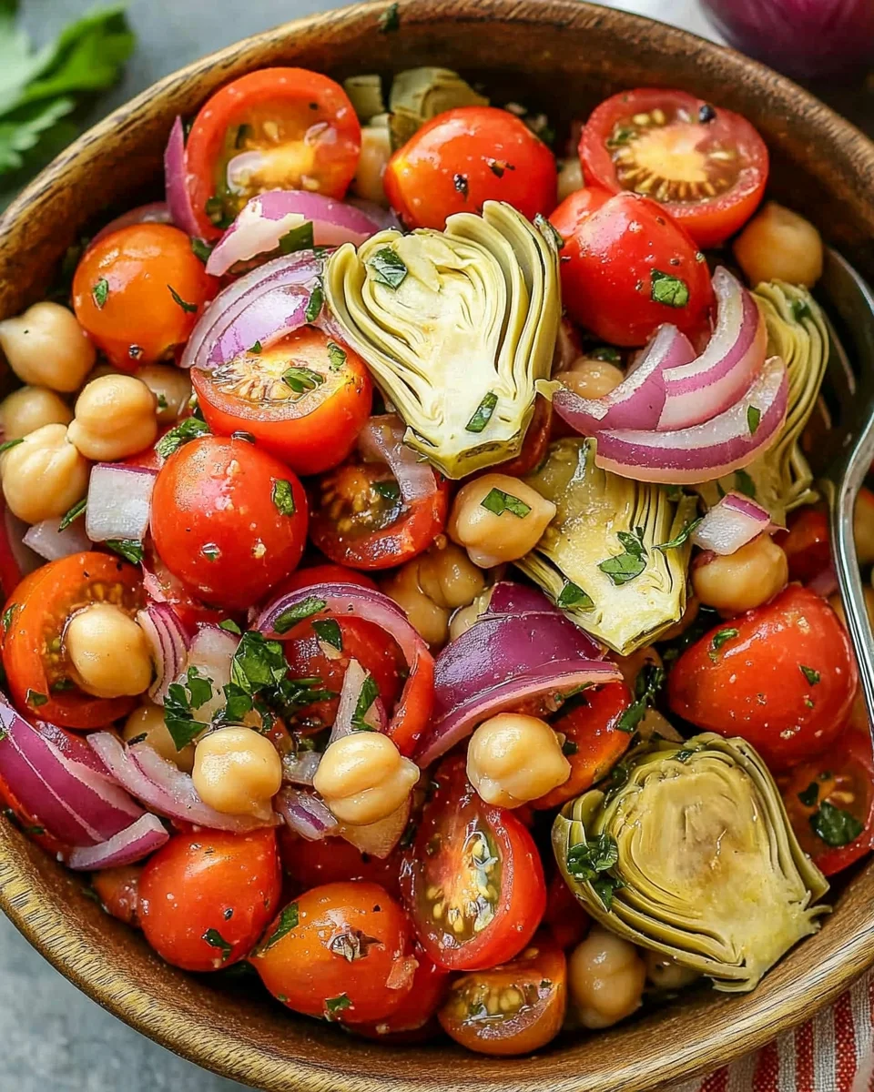 Tuscan Artichoke Tomato Salad 20 Tuscan