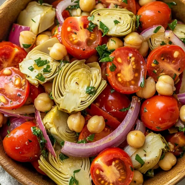 Tuscan Artichoke Tomato Salad