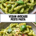 Vegan Avocado Pesto Pasta 17 Pinterest Hidden Image