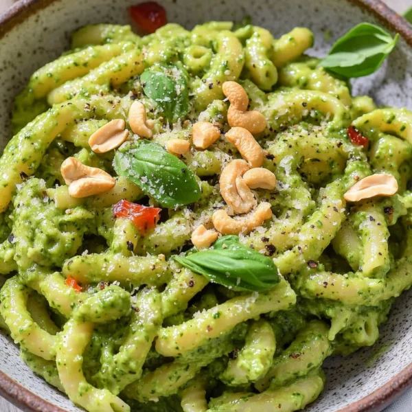 Vegan Avocado Pesto Pasta