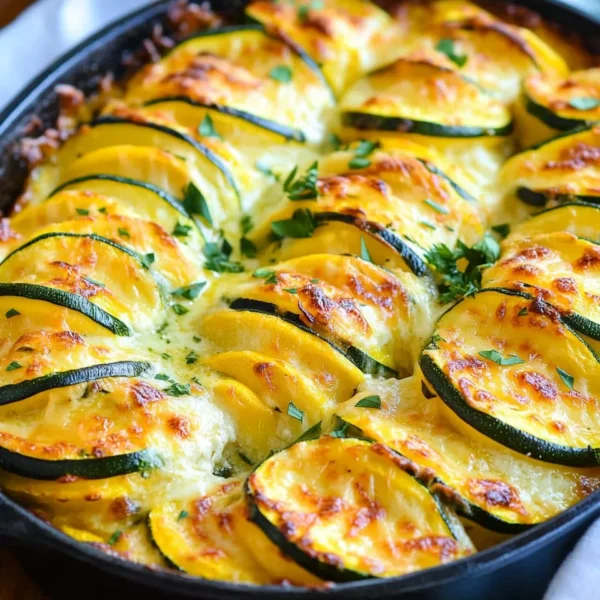 Zucchini and Yellow Squash Au Gratin