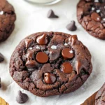 Bakery Style Double Chocolate Chip Cookies