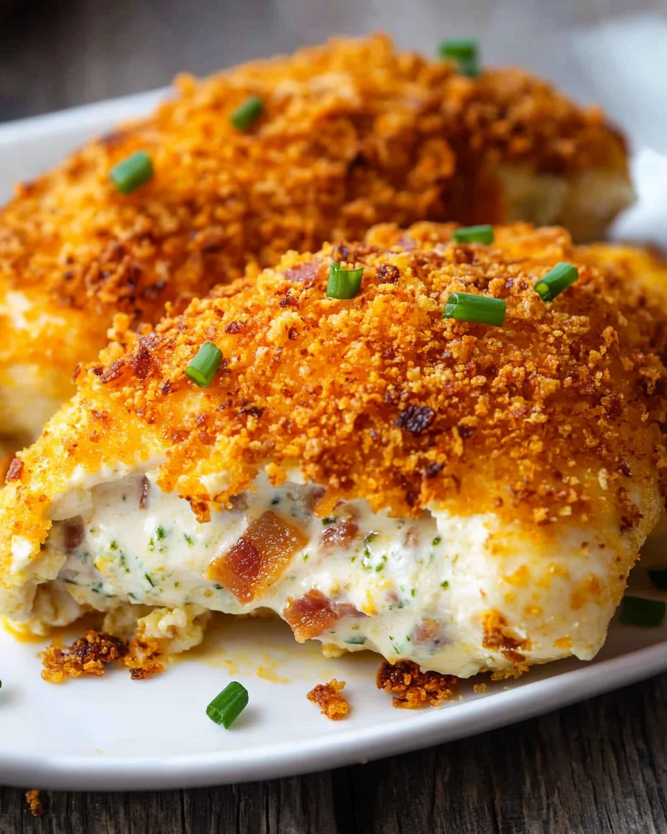 Cream Cheese and Bacon Stuffed Doritos Chicken 22 Cream