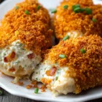 Cream Cheese and Bacon Stuffed Doritos Chicken