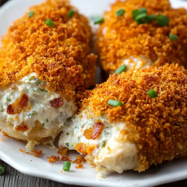 Cream Cheese and Bacon Stuffed Doritos Chicken