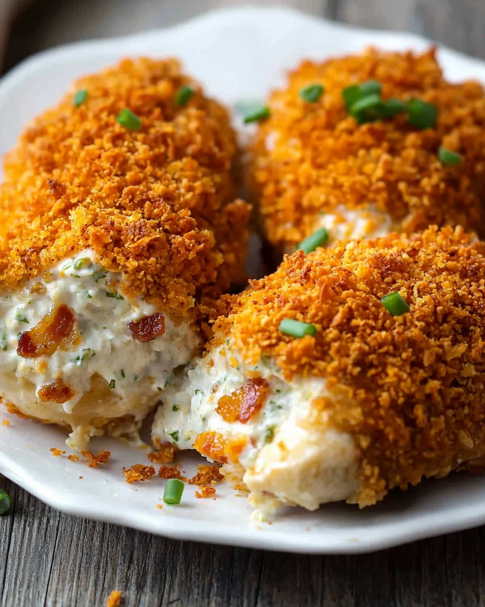 Cream Cheese and Bacon Stuffed Doritos Chicken 25 Cream Cheese and Bacon Stuffed Doritos Chicken