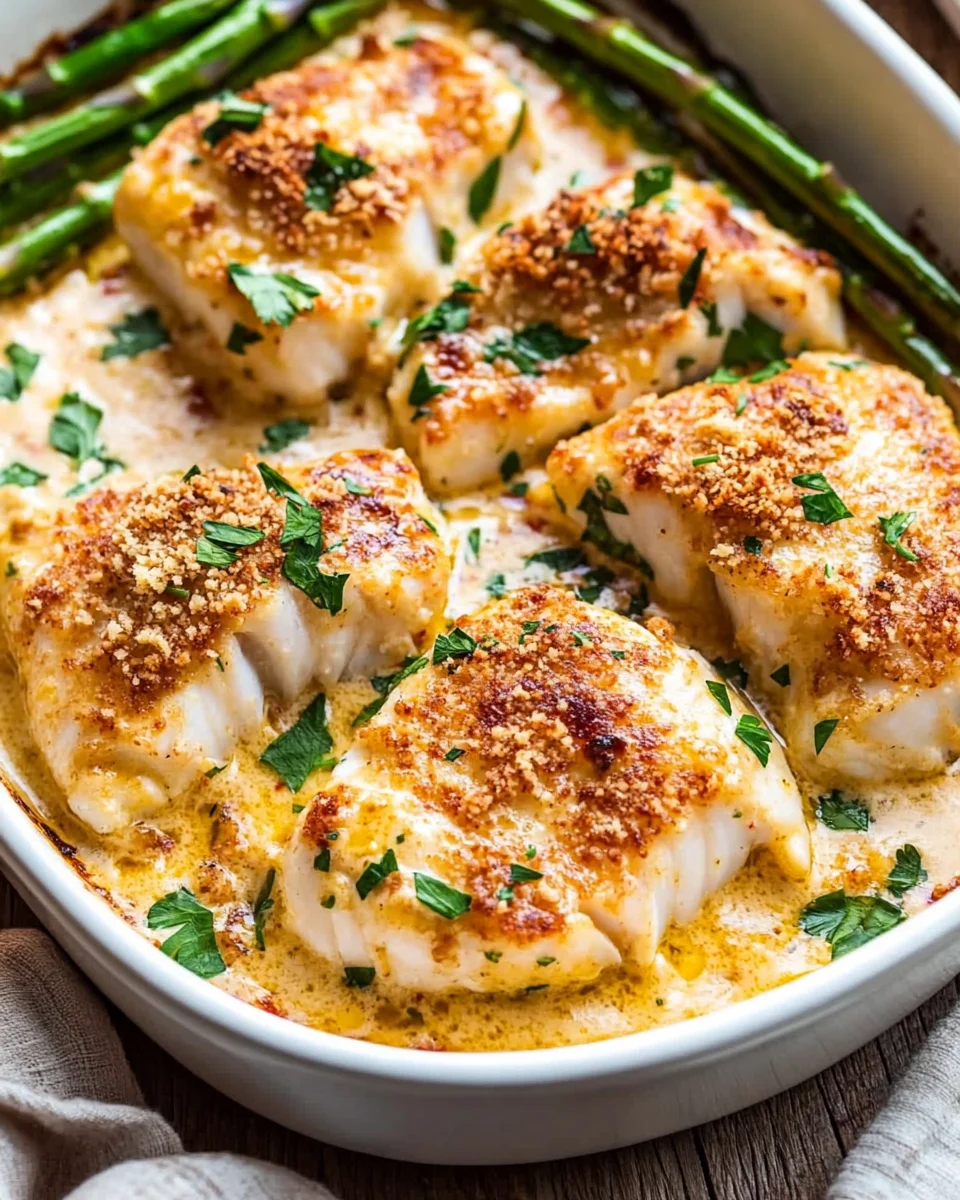 Creamy Baked Cod Recipe