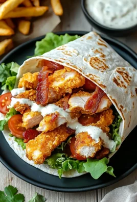 Crispy Chicken Bacon Ranch Wrap 38 Crispy Chicken Bacon Ranch Wrap