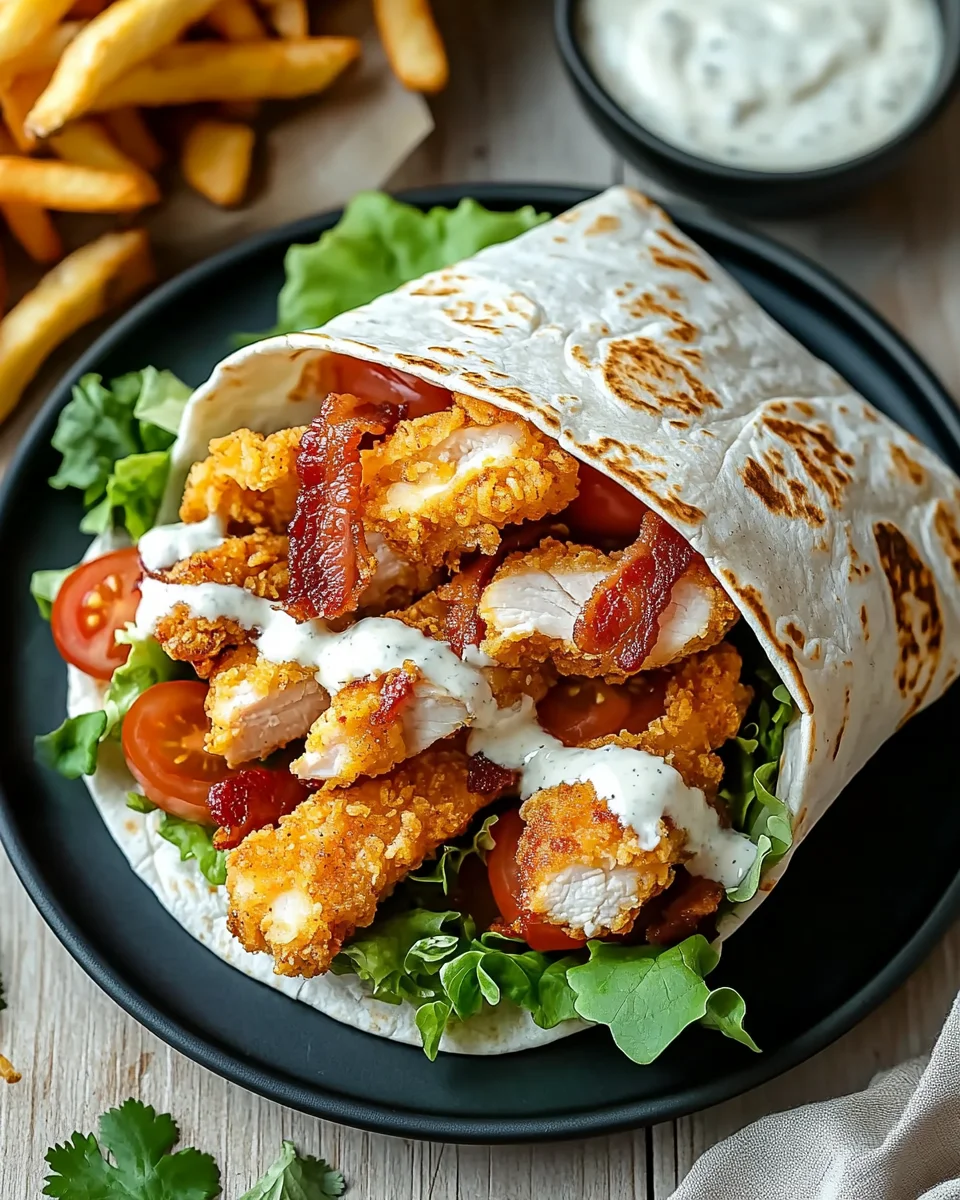 Crispy Chicken Bacon Ranch Wrap