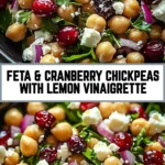 Feta & Cranberry Chickpeas with Lemon Vinaigrette 20 Pinterest Hidden Image