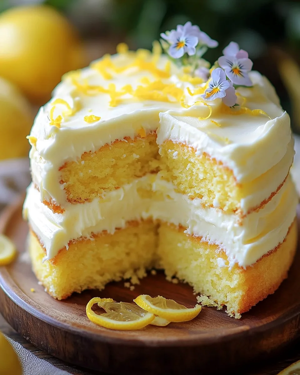 Lemon Velvet Cake with Lemon Cream Cheese Frosting 26 Lemon Velvet Cake with Lemon Cream Cheese Frosting