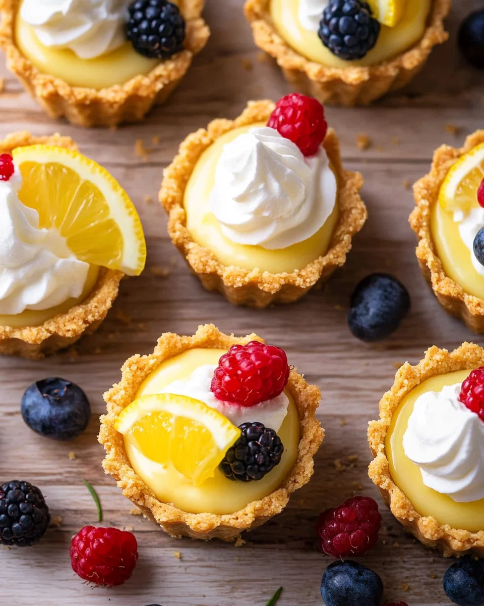 Mini Lemon Cheesecake Tarts