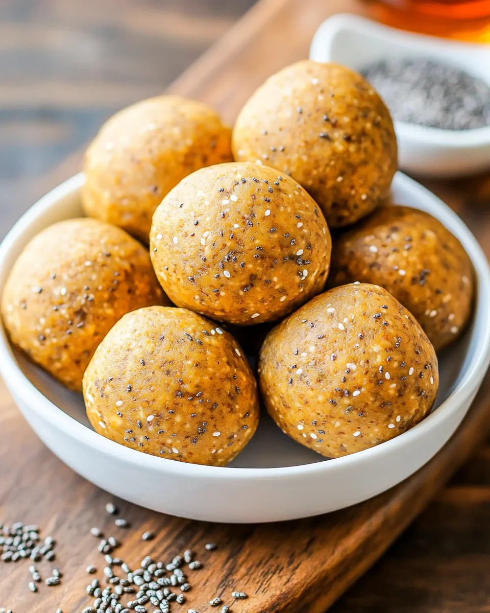 No Bake Healthy Pumpkin Pie Energy Balls