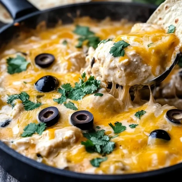 One Pan Sour Cream Chicken Enchilada Skillet