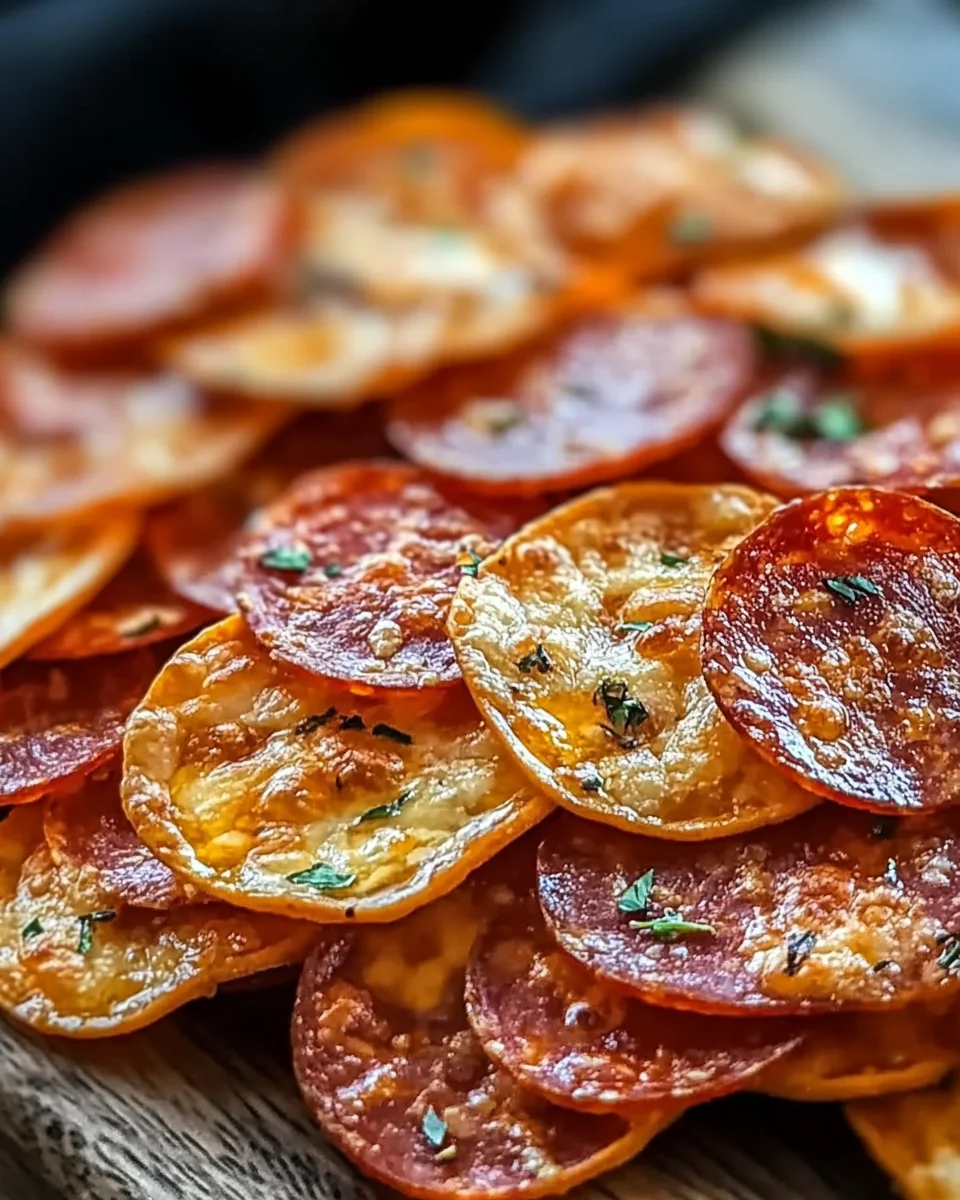 Pepperoni Cheese Crisps 14 Pepperoni