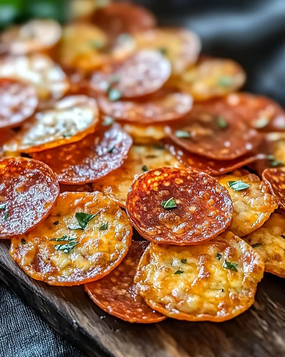 Pepperoni Cheese Crisps