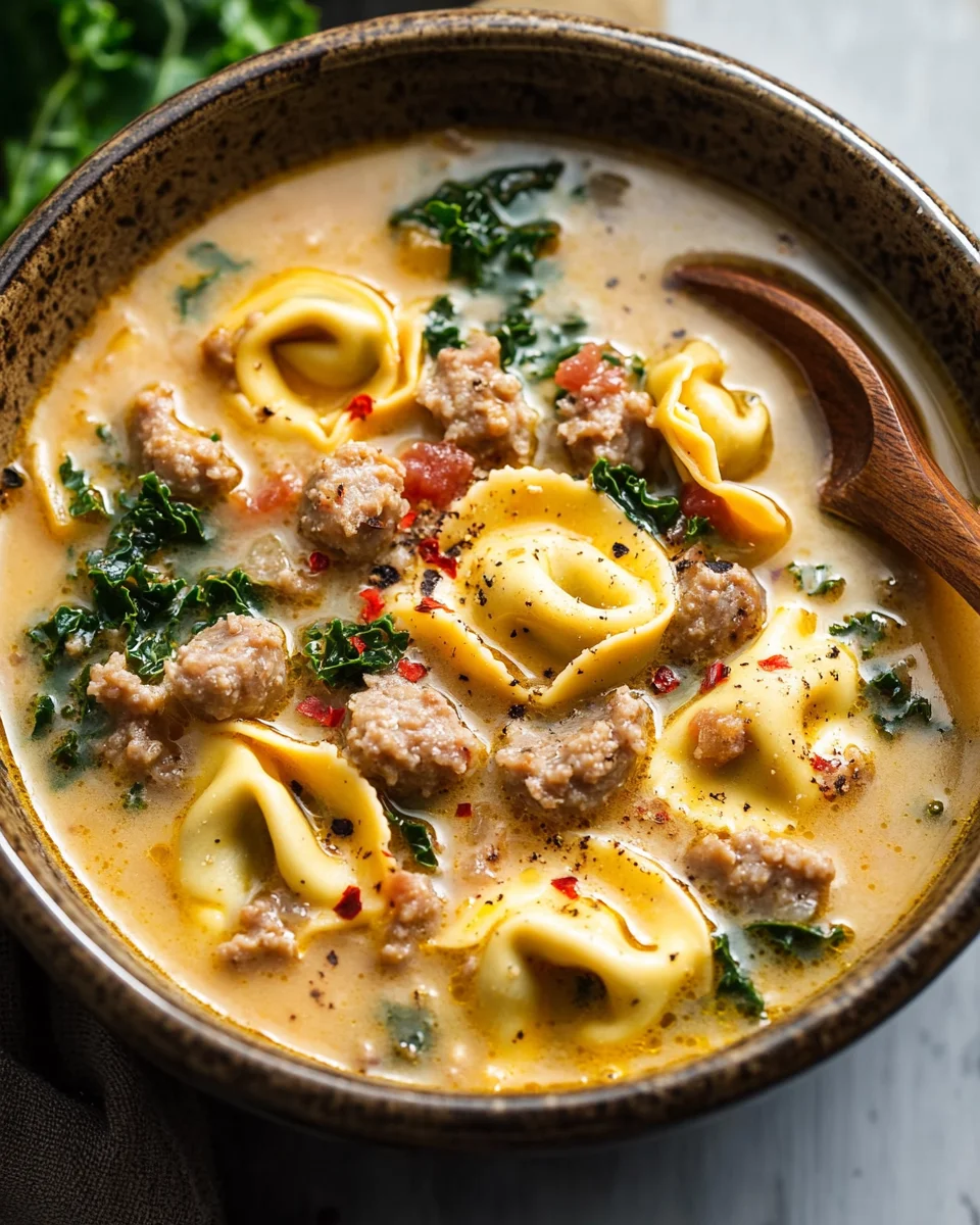 Sausage Tortellini Soup
