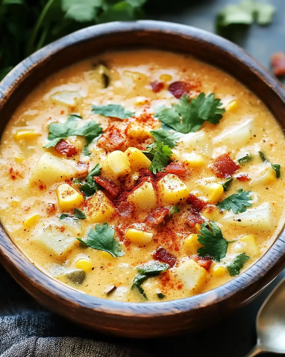 Slow Cooker Mexican Street Corn Soup